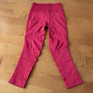 Lululemon Red Warm Zone In Crop 7/8 length